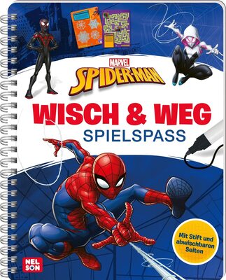 Alle Details zum Kinderbuch Marvel: Spider-Man Wisch & Weg - Spielspaß: Mit abwischbaren Seiten und Stift | Buch zum spielerischen Lernen (ab 4 Jahren) und ähnlichen Büchern