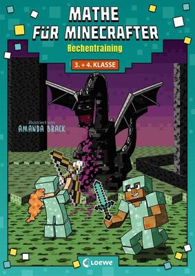 Alle Details zum Kinderbuch Mathe für Minecrafter - Rechentraining: Mathematik-Nachhilfe für Jungen und Mädchen in der 3. und 4. Klasse und ähnlichen Büchern