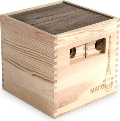 Alle Details zum Kinderbuch MATZBOX – Montessori Kreativspielzeug – mehrfach ausgezeichnetes und FSC®-zertifiziertes Holzspielzeug aus nachhaltigen XL Holzbausteinen – hochwertiges Spielzeuggeschenk ab 1, 2, 3, 4, 5 Jahren und ähnlichen Büchern