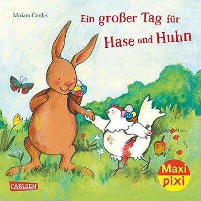 Alle Details zum Kinderbuch Maxi Pixi 243: Ein großer Tag für Hase und Huhn (243) und ähnlichen Büchern
