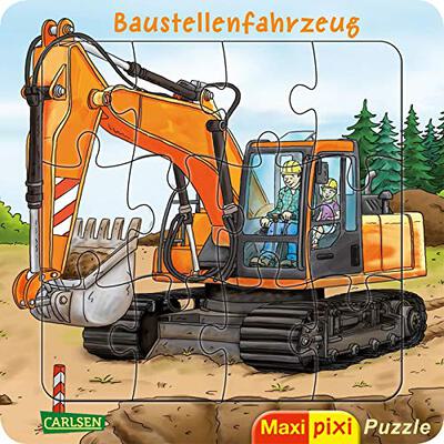 Alle Details zum Kinderbuch Maxi Pixi: Maxi-Pixi-Puzzle VE 5: Baustellenfahrzeug (5 Exemplare): Ein Puzzle für Kinder ab 3 Jahren und ähnlichen Büchern