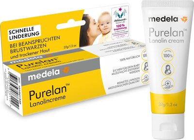 Alle Details zum Kinderbuch Medela Purelan 37 g Lanolincreme – Schnelle Hilfe bei beanspruchten Brustwarzen und trockener Haut – 100 % natürlich, hypoallergen, dermatologisch getestet und frei von Duftstoffen und ähnlichen Büchern