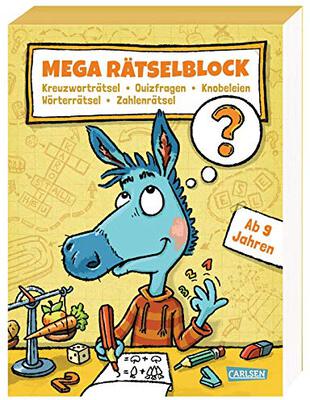 Alle Details zum Kinderbuch Mega Rätselblock – Kreuzworträtsel, Quizfragen, Knobeleien, Wörterrätsel, Zahlenrätsel: ab 9 Jahre (2) und ähnlichen Büchern