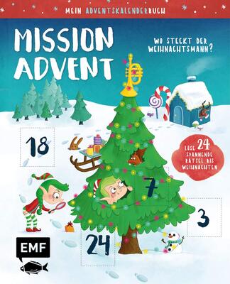 Mein Adventskalender-Buch: Mission Advent – Wo steckt der Weihnachtsmann?: Löse 24 spannende Rätsel bis Weihnachten – Mit perforierten Seiten zum Auftrennen für Kinder ab 6 Jahren bei Amazon bestellen