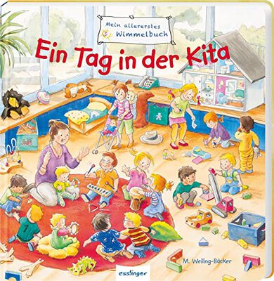 Alle Details zum Kinderbuch Mein allererstes Wimmelbuch: Ein Tag in der Kita: Mitmachbuch für Weltentdecker und ähnlichen Büchern