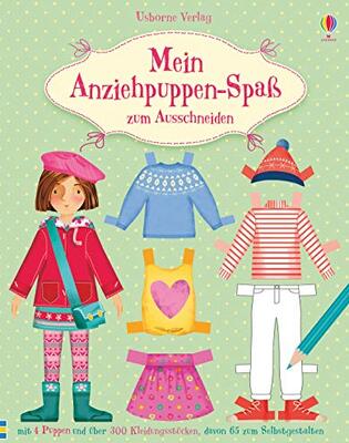 Alle Details zum Kinderbuch Mein Anziehpuppen-Spaß zum Ausschneiden: mit 4 Puppen und über 300 Kleidungsstücken, davon 65 zum Selbstgestalten und ähnlichen Büchern