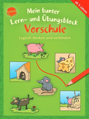 Alle Details zum Kinderbuch Mein bunter Lern- und Übungsblock Vorschule. Logisch denken und verbinden: Bunter Rätselblock ab 5 Jahren und ähnlichen Büchern