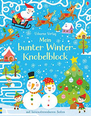 Mein bunter Winter-Knobelblock: mit heraustrennbaren Seiten (Usborne Mitmach-Blöcke) bei Amazon bestellen