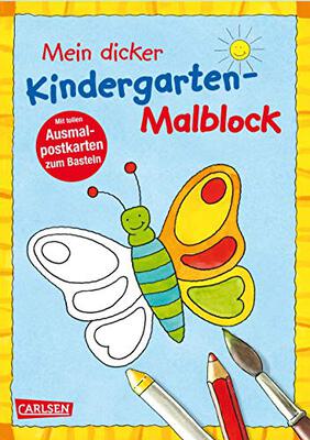 Alle Details zum Kinderbuch Mein dicker Kindergarten-Malblock: Kinderbeschäftigung ab 3 und ähnlichen Büchern