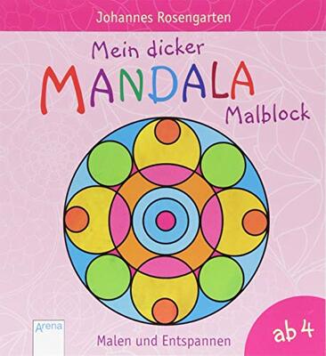 Alle Details zum Kinderbuch Mein dicker Mandala-Malblock: Malen und Entspannen ab 4 Jahren und ähnlichen Büchern