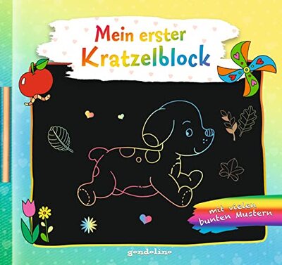 Alle Details zum Kinderbuch Mein erster Kratzelblock (Hund): Kratzblock zum Ausmalen und Gestalten für Kinder ab 3 Jahren: Ausmalen - Nachkratzeln - Verschenken. 12 Kratzelseiten. 28 Ausmalseiten. Für Kinder ab 3 Jahre. und ähnlichen Büchern