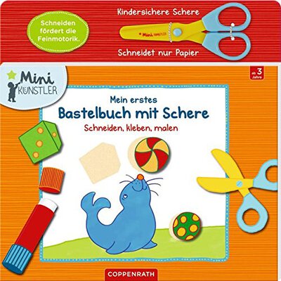 Alle Details zum Kinderbuch Mein erstes Bastelbuch mit Schere: Schneiden, kleben, malen (Mini-Künstler) und ähnlichen Büchern