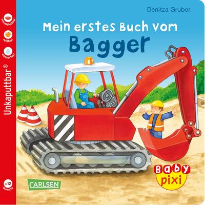 Alle Details zum Kinderbuch Baby Pixi (unkaputtbar) 60: VE 5 Mein erstes Buch vom Bagger (5 Exemplare) (60) und ähnlichen Büchern