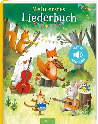 Alle Details zum Kinderbuch Mein erstes Liederbuch: Mit 21 Melodien | Hochwertiges Liederbuch mit Melodien von 21 beliebten Kinderliedern zum Hören und Mitsingen und ähnlichen Büchern