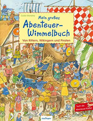 Alle Details zum Kinderbuch Mein großes Abenteuer-Wimmelbuch: Von Rittern, Wikingern und Piraten: Such die Abenteuer-Katze und ähnlichen Büchern