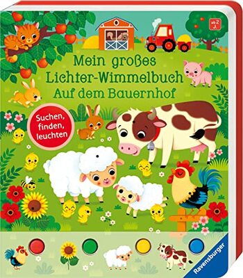 Alle Details zum Kinderbuch Mein großes Lichter-Wimmelbuch: Auf dem Bauernhof und ähnlichen Büchern