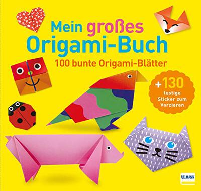Mein großes Origami-Buch: Mit 100 Blatt buntem Origami-Papier und 130 Stickern bei Amazon bestellen