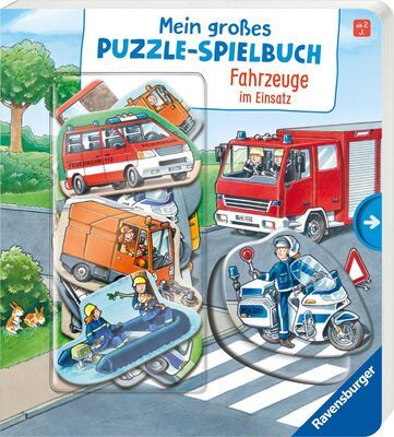 Alle Details zum Kinderbuch Mein großes Puzzle-Spielbuch: Fahrzeuge im Einsatz und ähnlichen Büchern