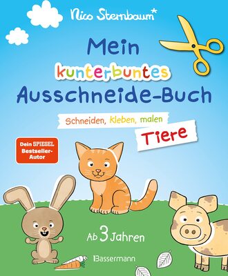 Alle Details zum Kinderbuch Mein kunterbuntes Ausschneidebuch - Tiere. Schneiden, kleben, malen ab 3 Jahren. Mit Scherenführerschein: Ein erstes Bastelbuch mit perforierten Seiten zum leichten Heraustrennen und ähnlichen Büchern