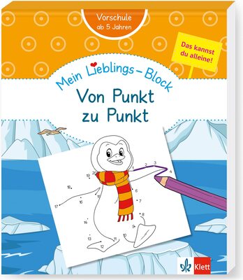 Alle Details zum Kinderbuch Klett Mein Lieblings-Block Rätsel Von Punkt zu Punkt: Vorschule, ab 5 Jahren und ähnlichen Büchern