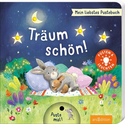 Alle Details zum Kinderbuch Mein liebstes Pustebuch – Träum schön!: Pusten & leuchten | Hochwertiges Pappbilderbuch mit Pustefunktion und Licht für Kinder ab 18 Monaten und ähnlichen Büchern