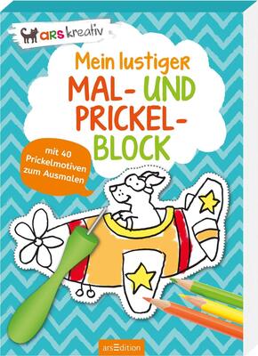 Alle Details zum Kinderbuch Mein lustiger Mal- und Prickelblock: Mit 40 Prickelmotiven zum Ausmalen | Bastelspaß ab 4 Jahren zum Selbermachen und Dekorieren und ähnlichen Büchern