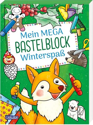 Alle Details zum Kinderbuch Mein MEGA Bastelblock: Winterspaß: Schneiden, malen, kleben und basteln rund die Themen Winter und Adventszeit: ab 5 Jahren und ähnlichen Büchern