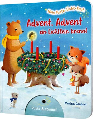 Mein Puste-Licht-Buch: Advent, Advent, ein Lichtlein brennt: Weihnachts-Pappebuch mit Puste-Licht und LED-Lämpchen bei Amazon bestellen