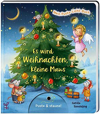 Mein Puste-Licht-Buch: Es wird Weihnachten, kleine Maus: Weihnachtsbilderbuch zum Mitmachen für Kinder ab 18 Monaten mit Puste-Licht und LED-Lämpchen bei Amazon bestellen