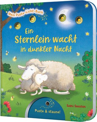 Alle Details zum Kinderbuch Mein Puste-Licht-Buch: Ein Sternlein wacht in dunkler Nacht: Gute-Nacht-Buch mit Puste-Licht und LED-Lämpchen und ähnlichen Büchern