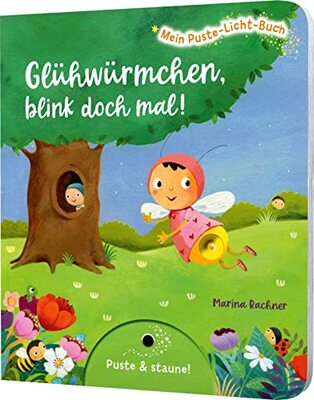 Alle Details zum Kinderbuch Mein Puste-Licht-Buch: Glühwürmchen, blink doch mal!: Zähl-Buch mit Puste-Licht und LED-Lämpchen, Mitmachbuch für Kinder ab 18 Monaten und ähnlichen Büchern