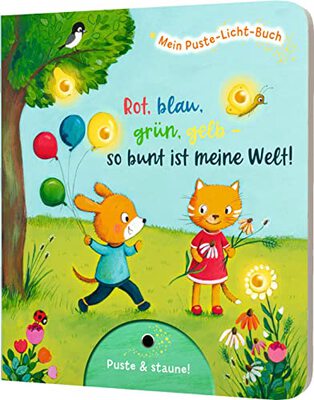 Alle Details zum Kinderbuch Mein Puste-Licht-Buch: Rot, blau, grün, gelb - so bunt ist meine Welt!: Mit Puste-Licht & LED-Lämpchen und ähnlichen Büchern