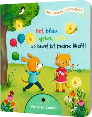 Mein Puste-Licht-Buch: Rot, blau, grün, gelb - so bunt ist meine Welt!: Mit Puste-Licht & LED-Lämpchen bei Amazon bestellen
