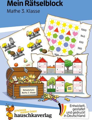 Alle Details zum Kinderbuch Mein Rätselblock Mathe 3. Klasse: Rätsel für kluge Köpfe mit Lösungen - Förderung mit Freude (Das Rätselbuch für die Grundschule, Band 693) und ähnlichen Büchern