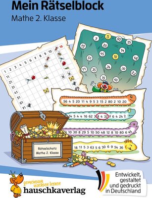 Alle Details zum Kinderbuch Mein Rätselblock Mathe 2. Klasse: Rätsel für kluge Köpfe mit Lösungen - Förderung mit Freude (Das Rätselbuch für die Grundschule, Band 692) und ähnlichen Büchern