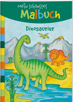 Mein schönstes Malbuch. Dinosaurier / T-Rex, Diplodocus, Stegosaurus u.v.m.zum Ausmalen / Malheft für Mädchen und Jungen ab 5 Jahren: Malen für Kinder ab 5 Jahren (Malbücher und -blöcke) bei Amazon bestellen