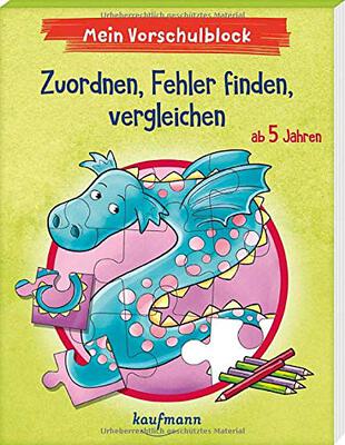 Alle Details zum Kinderbuch Mein Vorschulblock - Zuordnen, Fehler finden, vergleichen: ab 5 Jahren (Vorschule - Vorschulblock ab 5: Ein Übungs- und Rätselblock mit Übungen für Kinder in Kindergarten und Vorschule) und ähnlichen Büchern