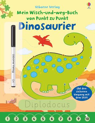 Alle Details zum Kinderbuch Mein Wisch-und-weg-Buch von Punkt zu Punkt: Dinosaurier: Übt den sicheren Umgang mit dem Stift (Wisch-und-weg-Bücher von Punkt zu Punkt) und ähnlichen Büchern