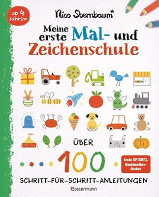 Alle Details zum Kinderbuch Meine erste Mal- und Zeichenschule. Ab 4 Jahren: Über 100 Schritt-für-Schritt-Anleitungen. Ideal für Urlaub und Ferien mit Kindern und ähnlichen Büchern