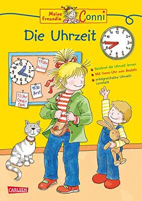 Alle Details zum Kinderbuch Conni Gelbe Reihe (Beschäftigungsbuch): Die Uhrzeit: Kinderbeschäftigung ab 5 und ähnlichen Büchern