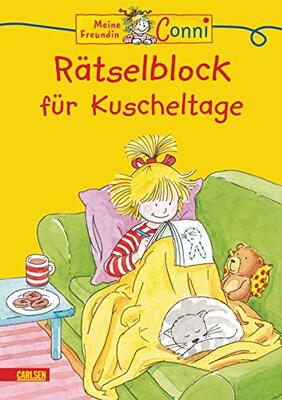 Alle Details zum Kinderbuch Conni Gelbe Reihe (Beschäftigungsbuch): Rätselblock für Kuscheltage: Fehlerbilder, Suchbilder, Denkspiele, Labyrinthe und Bilderrätsel gegen Langeweile - für Vorschulkinder ab 4 Jahren und ähnlichen Büchern