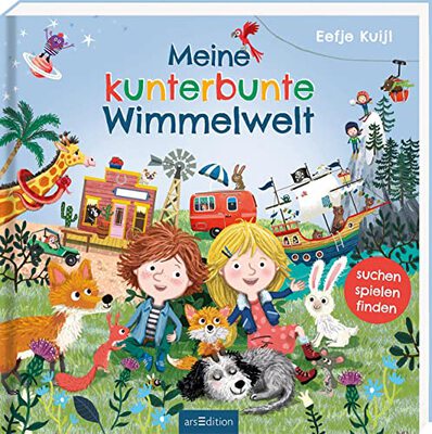 Alle Details zum Kinderbuch Meine kunterbunte Wimmelwelt: Lustiges Wimmelbuch mit Extra-Suchleiste für Kinder ab 24 Monaten und ähnlichen Büchern
