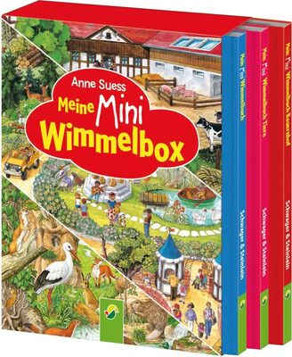 Alle Details zum Kinderbuch Meine Mini-Wimmelbox: 3 Bestseller von Anne Suess im zauberhaften Mini-Schuber. Für Kinder ab 3 Jahren (Wimmelbücher) und ähnlichen Büchern
