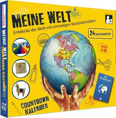 Alle Details zum Kinderbuch Meine Welt Adventskalender 2024 für Kinder, besuchen Sie 24 Länder und kommen Sie pünktlich zum Weihnachtstag zurück! Erkunden Sie verschiedene Kulturen und kreieren Sie Ihr originelles selbst gebaste und ähnlichen Büchern