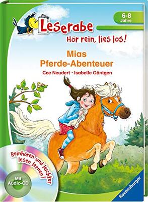 Alle Details zum Kinderbuch Mias Pferde-Abenteuer - Leserabe ab 1. Klasse - Erstlesebuch für Kinder ab 6 Jahren (Leserabe - Hör rein, lies los!) und ähnlichen Büchern