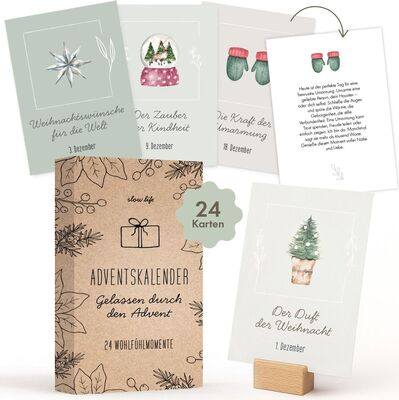 Mindfulness Advent Calendar 2025 for Women, 24 Affirmation Cards for Adults, Christmas Calendar with Motivational Sayings, Desk Calendar for Daily Self-Love and Mindfulness bei Amazon bestellen