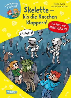 Alle Details zum Kinderbuch Minecraft 7: Skelette – bis die Knochen klappern!: Für Fans von Minecraft und Abenteuerbüchern | Erstlesebuch ab 6 (7) und ähnlichen Büchern