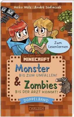 Alle Details zum Kinderbuch Minecraft: Doppelband – Enthält die Bände: Zombies – bis der Arzt kommt! (Band 1) / Monster – bis zum Umfallen! (Band 2): Perfektes Geschenk zur ... und Abenteuerbüchern | Erstlesebuch ab 6 und ähnlichen Büchern