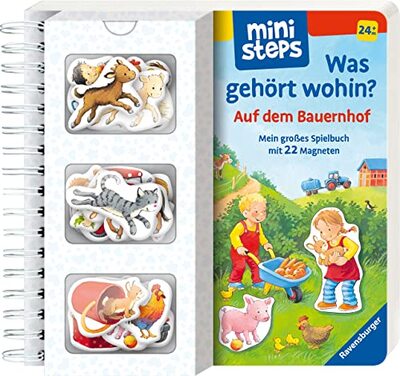 Alle Details zum Kinderbuch ministeps: Was gehört wohin? Auf dem Bauernhof: Mein großes Spielbuch mit 22 Magneten. Ab 24 Monaten (ministeps Bücher) und ähnlichen Büchern