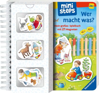 Alle Details zum Kinderbuch ministeps: Wer macht was?: Mein großes Spielbuch mit 21 Magneten. Ab 24 Monaten (ministeps Bücher) und ähnlichen Büchern